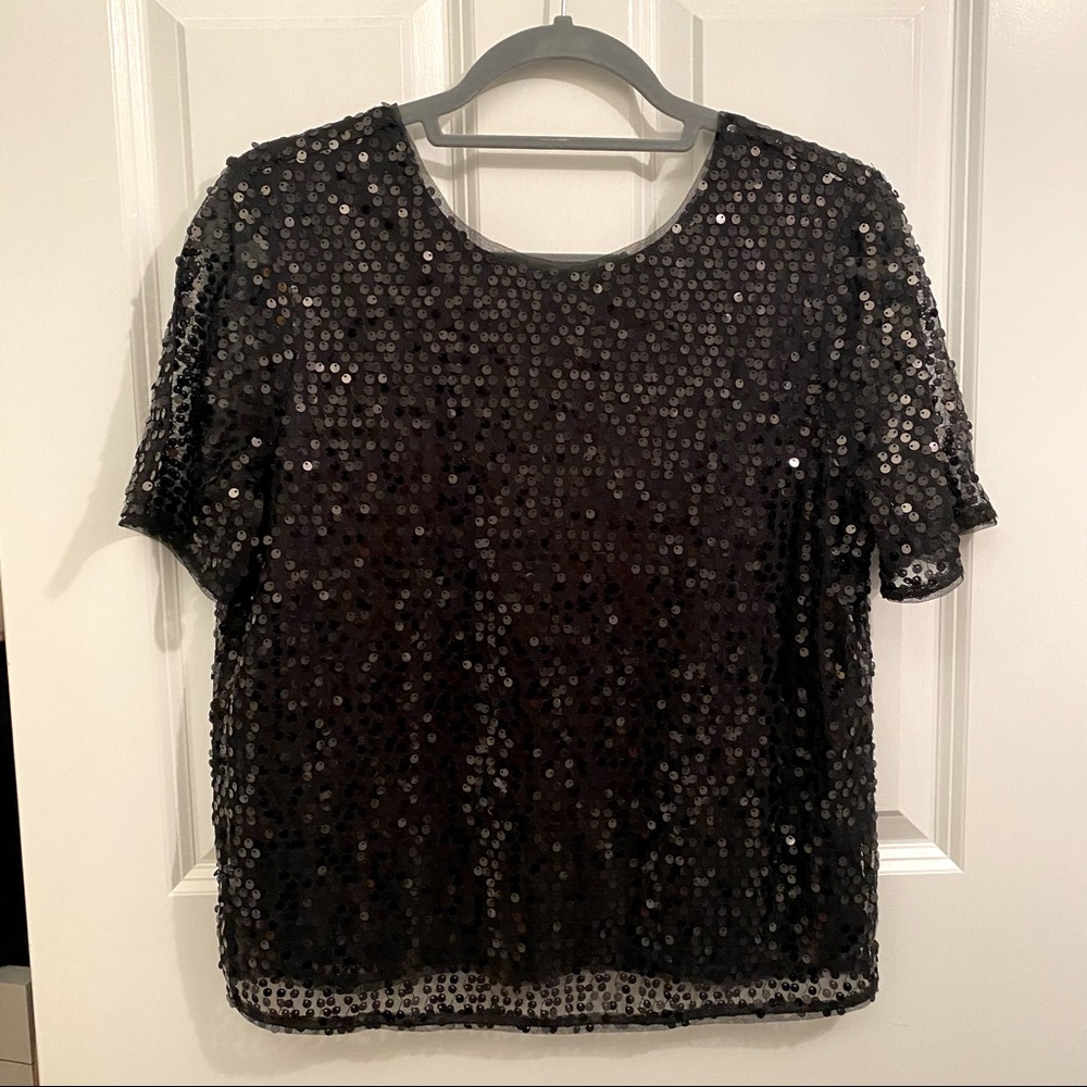 NWT Vero Moda Black sequin top